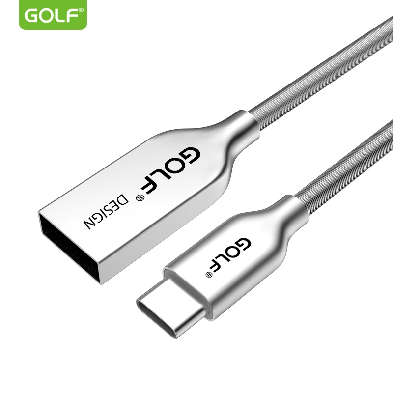 Металлический для гольфа usb кабель для зарядки и синхронизации данных type-C для samsung S8 S9 LG G5 G6 OnePlus Выдвижной зарядный кабель для телефона Android