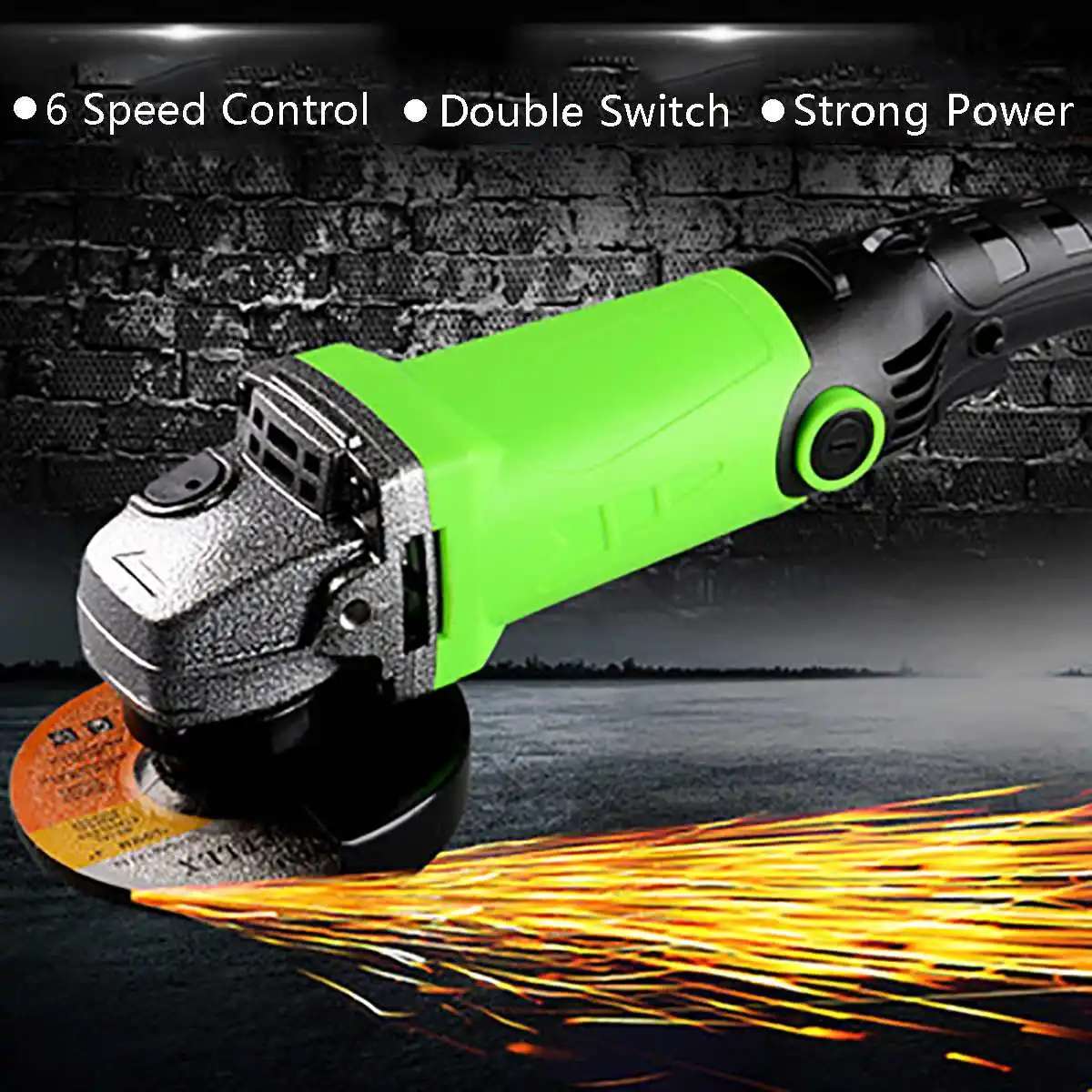220V ЕС вилка электрическая угловая шлифовальная машина 1350/980W 115/100 мм регулируемый Скорость металлорежущий инструмент 360 Вращение Регулируемый Анти-скольжения