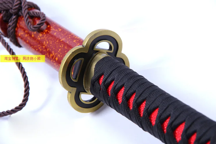 S0422 онлайн игры аниме TOUKEN RANBU ICHIGO HITOFURI KATANA манга меч W/Красный или оранжевый ножной