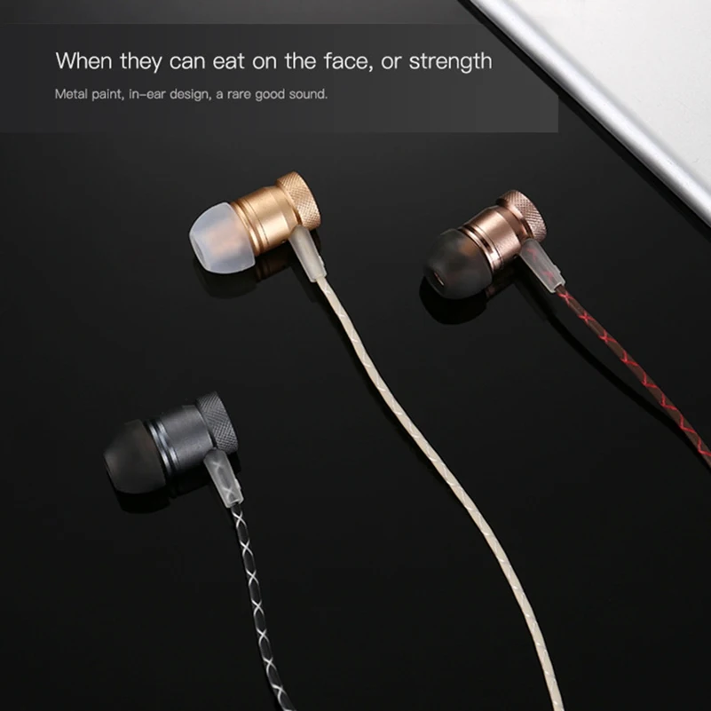 Icoque Wired Earphone 3.5mm In-Ear Hifi Music Headphones with Mic for Samsung s6 Xiami iPhone MP3 PC Super Bass Stereo Earphones |