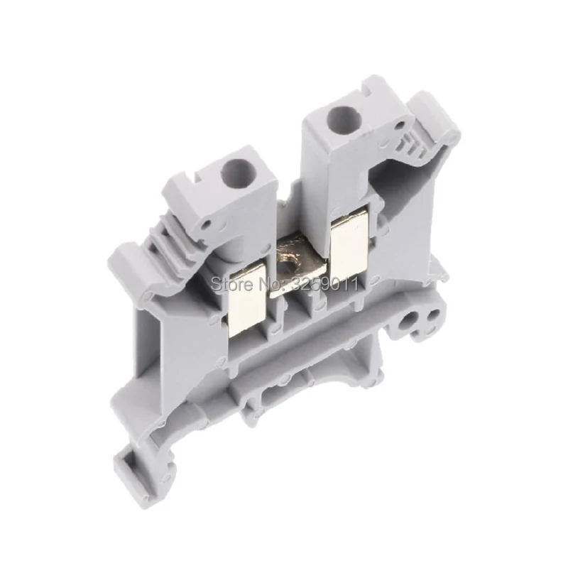 1 шт. сквозной клеммный блок комбинированный тип 20 6 AWG 57 A 800 V UK 10N серый провод