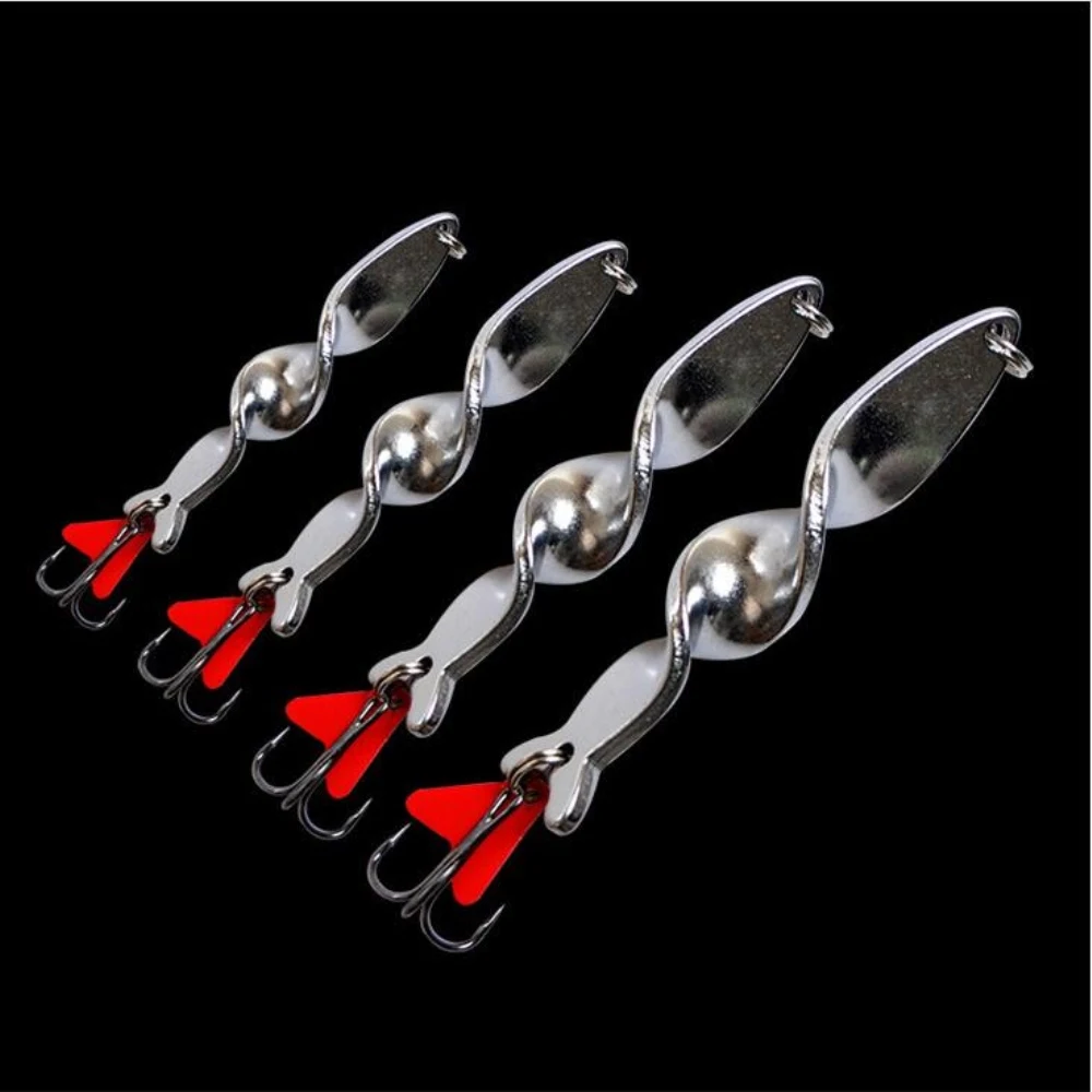 1 шт. Золотая Серебряная металлическая приманка ложка блесна 10 г 14 21 28 рыболовная