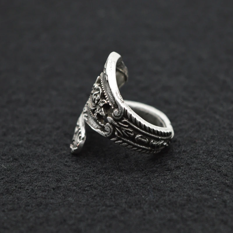 1 шт. Филигрань Цветок Регулируемые кольца для Для женщин Юбилей в богемном стиле