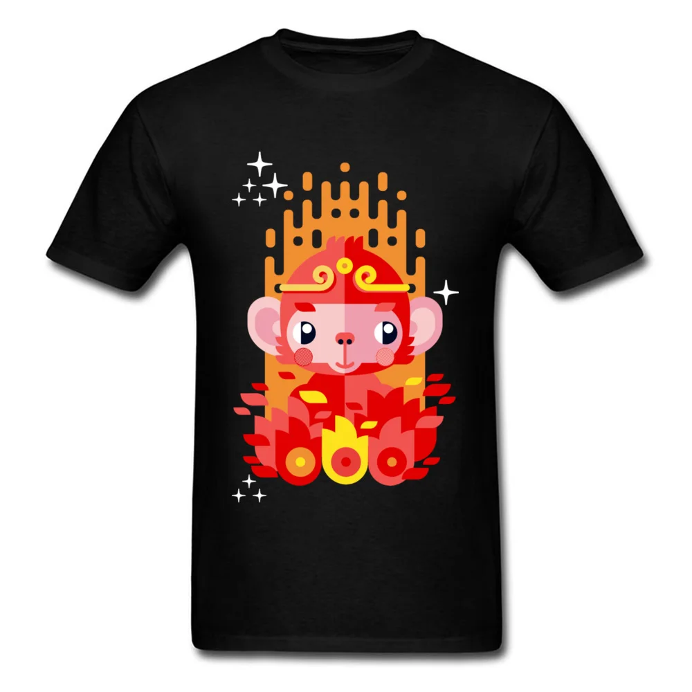 Мужские Классные черные футболки Fire Monkey King коллекция 2018 года футболка с героями