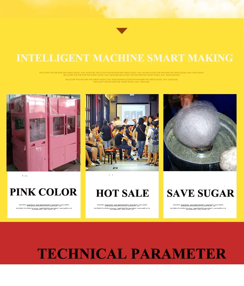 Восхитительный хлопковый флосс закрученный сахарный Зефир делая машину