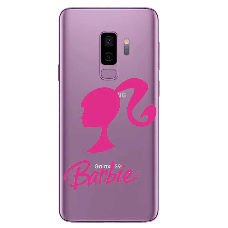 Розовый барбье Сладкий чехол Мягкие силиконовые чехлы для телефона samsung 2016 2017 A3 A5