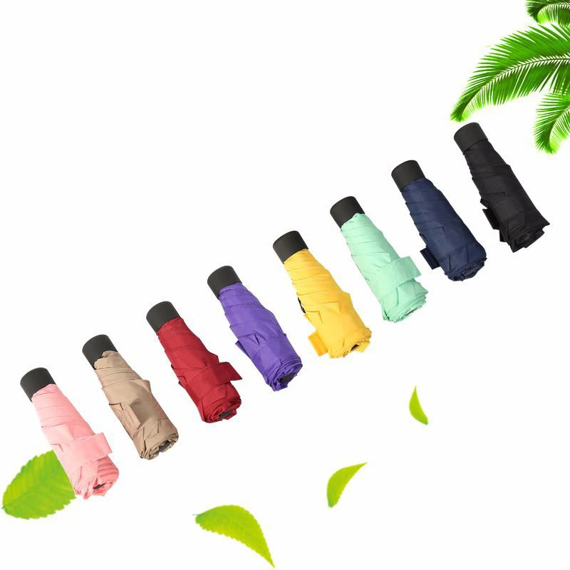 Мини капсульный Карманный легкий зонт ветрозащитные складные зонты дорожный