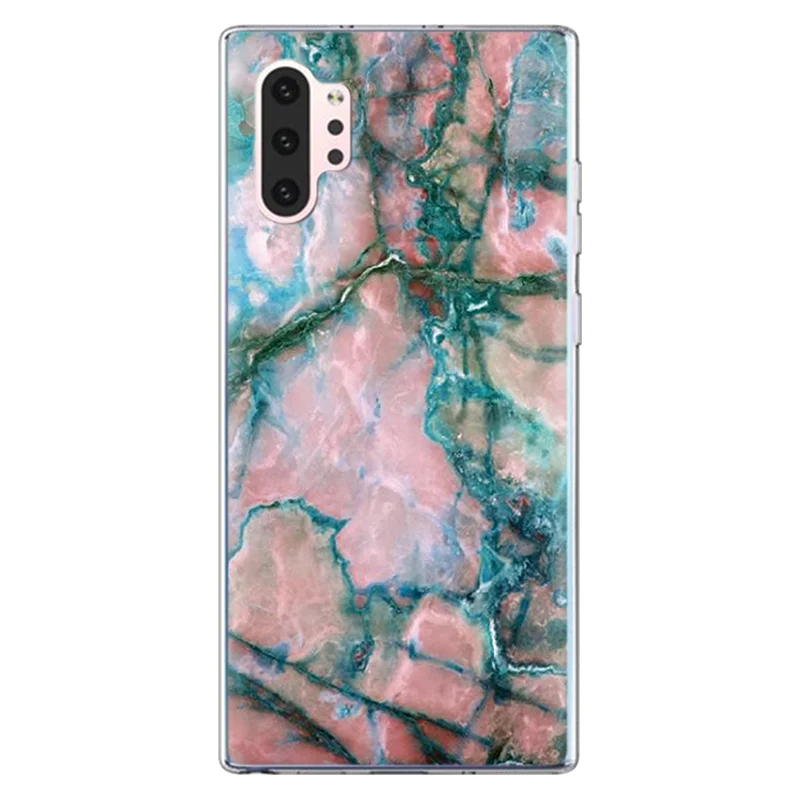 ysfenlan Чехол с мраморными цветами для samsung Galaxy Note 10 Pro, чехол для samsung Galaxy A50 A70 A20e A30 A40, прозрачный чехол с геометрическим рисунком ананаса - Цвет: ysfenlan
