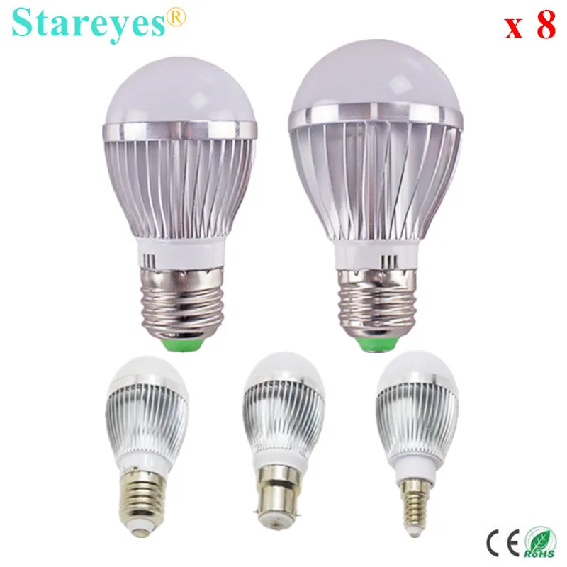 Бесплатная доставка 8 шт. диммируемая лампочка с пузырьковыми шариками Женская 5