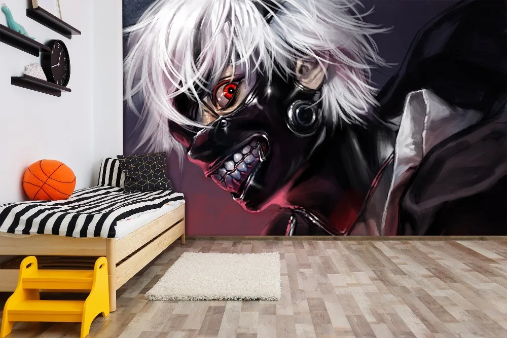 

[Self-Adhesive] 3D Tokyo Ghoul Cool 7 Japan Anime Wall Paper mural Wall Print Decal Wall Murals