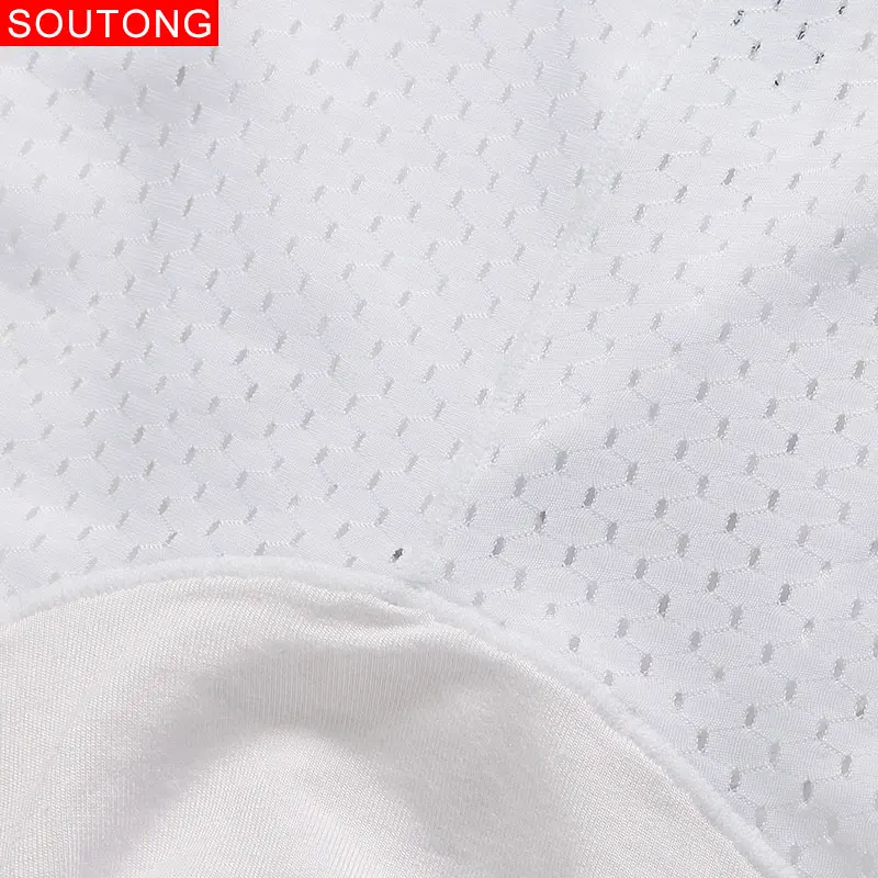 Мужские трусы брифы из сетчатой ткани Soutong мягкое сексуальное нижнее белье для