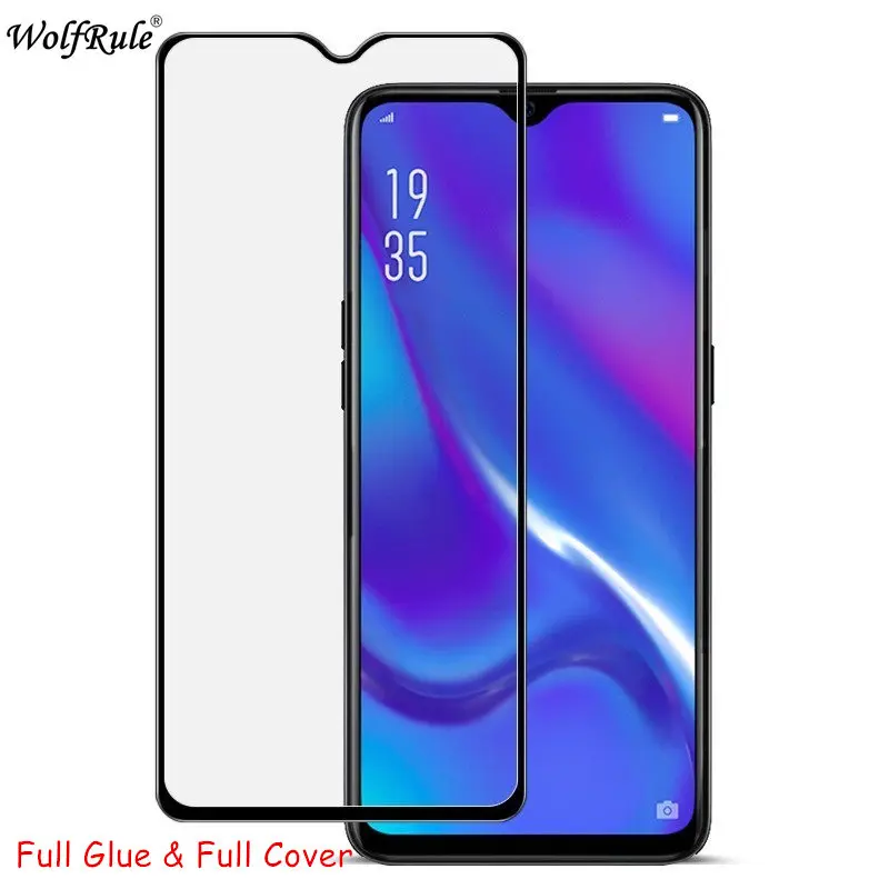 2 шт ЖК экран протектор OPPO K1 полное клеевое стекло 2.5D покрытие закаленное K1/ RX17