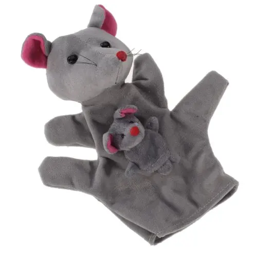 

ABWE Grey Mouse Hand Puppet Finger Puppets