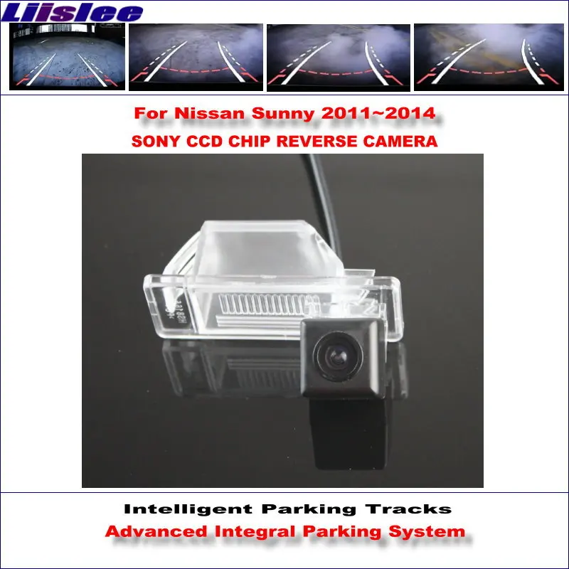 

Auto Backup Rear Reverse Camera For Nissan Sunny 2011~2014 / HD 860 * 576 Pixels 580 TV Lines Intelligent Parking Tracks