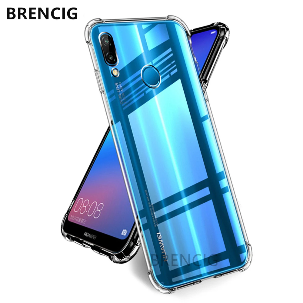 Прозрачный мягкий ТПУ чехол для телефона huawei P20 Mate20 Pro Lite Nova 4i 3 3i 2i P Smart + 2019 Mate10/10Pro