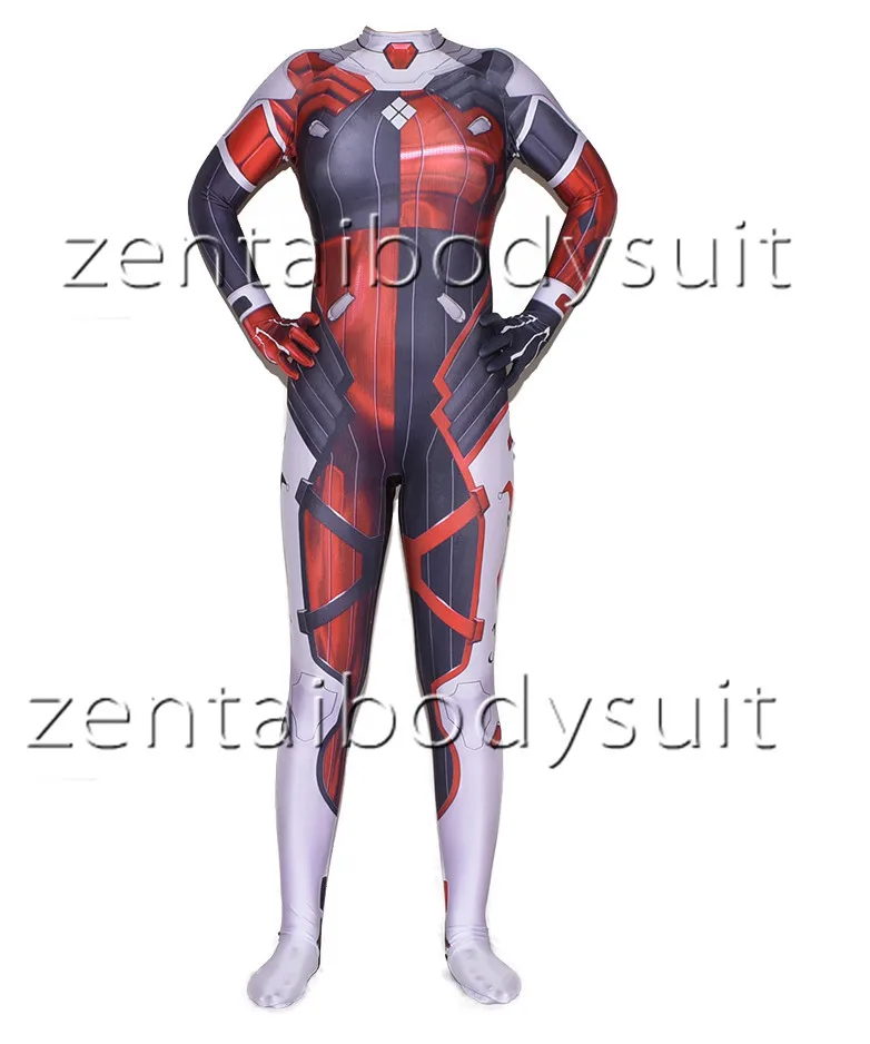 Костюм для косплея Zentai с 3D-принтом из аниме любимый в франксе 02 ноль два