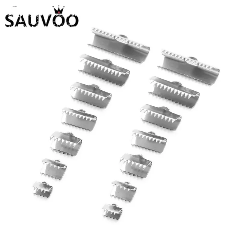 20 шт./лот обжимные Концевики для бусин из нержавеющей стали наконечники ожерелья