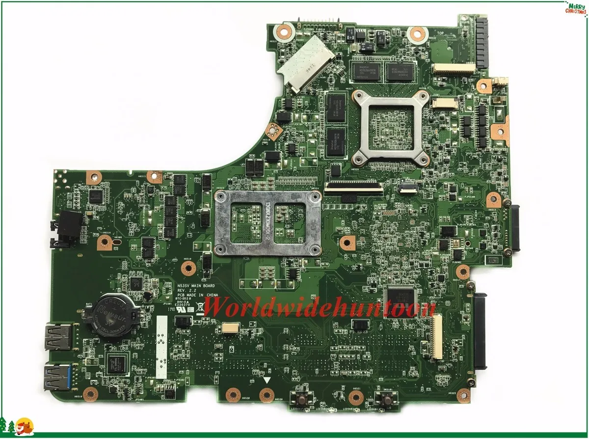 Высокое качество Мб для ASUS N53SV N53SN N53SM Материнская плата ноутбука REV2.2 PGA989 HM65 4 слота