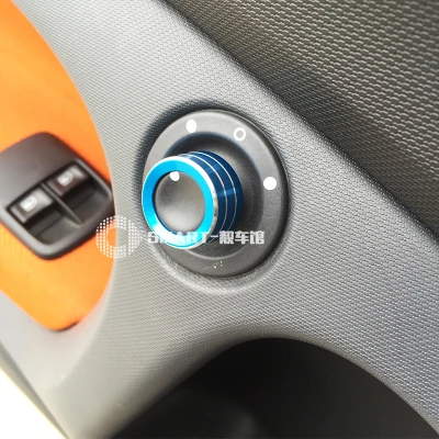 Автомобильные аксессуары- Смарт 453 Fortwo Forfour зеркало заднего вида Ручка кольцо автомобильные зажимы патрон(Smart Edition не может использовать - Название цвета: Blue
