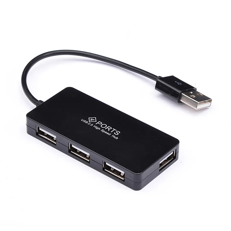 Тонкий высокоскоростной разветвитель с 4 портами USB 2 0|USB-хабы| |