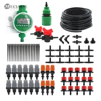 muciakie 20m automatic home garden irrigation system plants watering kits micro drip misting sprinklers gardening tools