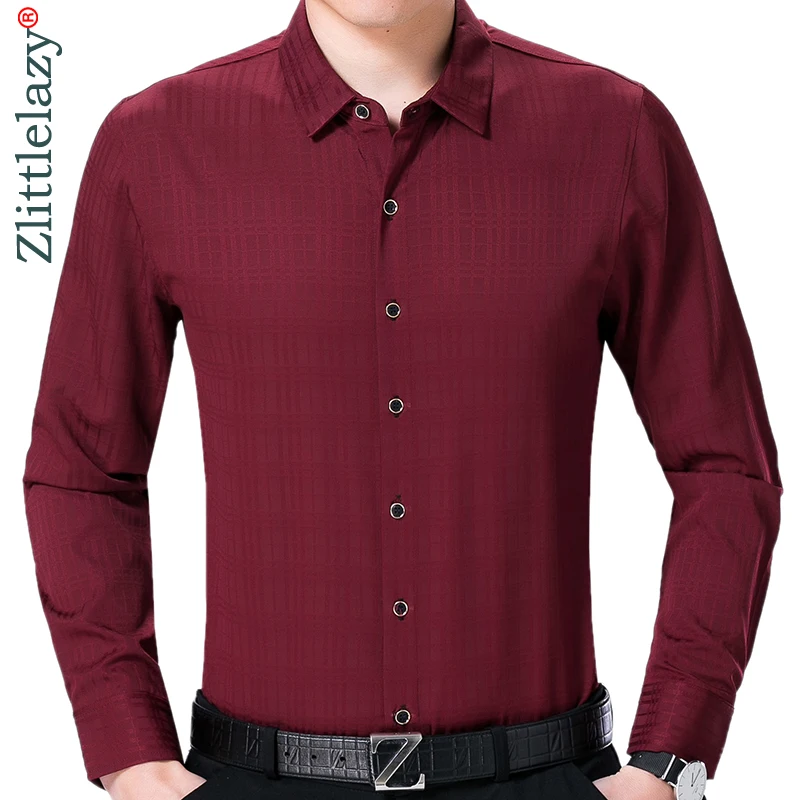 2019 social длинный рукав полосатые дизайнерские рубашки для мужчин slim fit винтажные