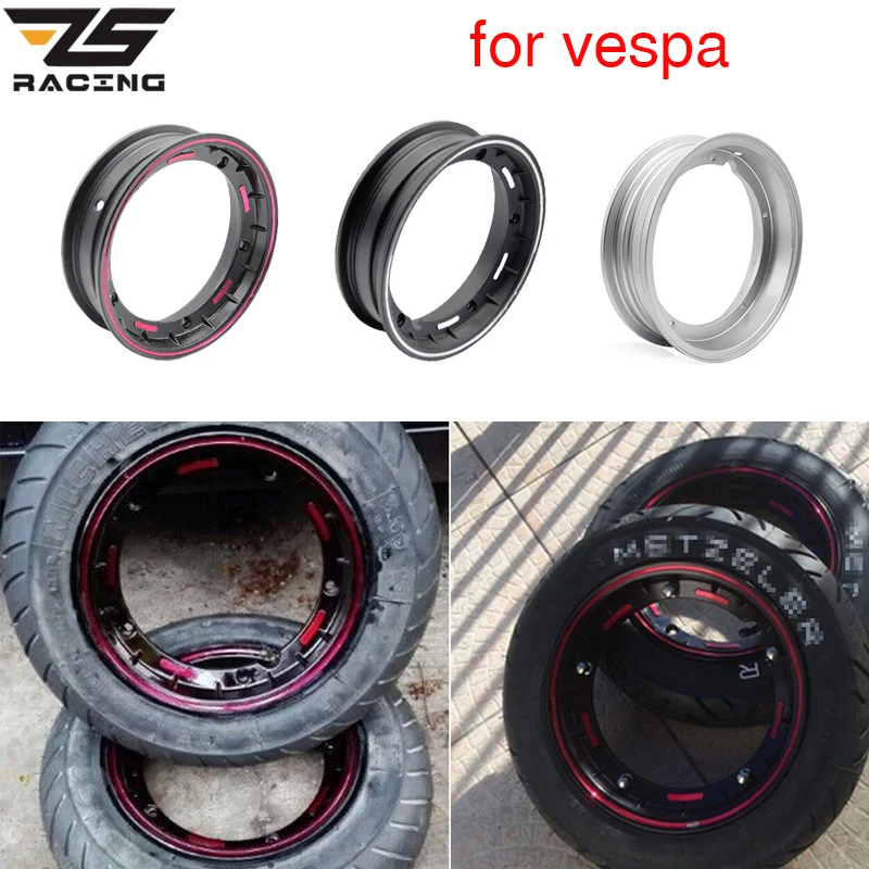 ZS Racing для Piaggio Vespa PX LML T5 PX125 150 200 T5 ET3 10 дюймов мотоциклетные скутеры алюминиевые колесные диски с надувным клапаном