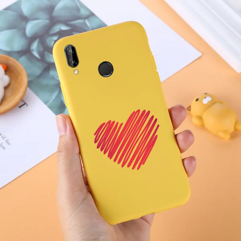 Чехол для Huawei P Smart Plus мягкая задняя крышка из ТПУ чехлы телефонов PSmart силиконовые