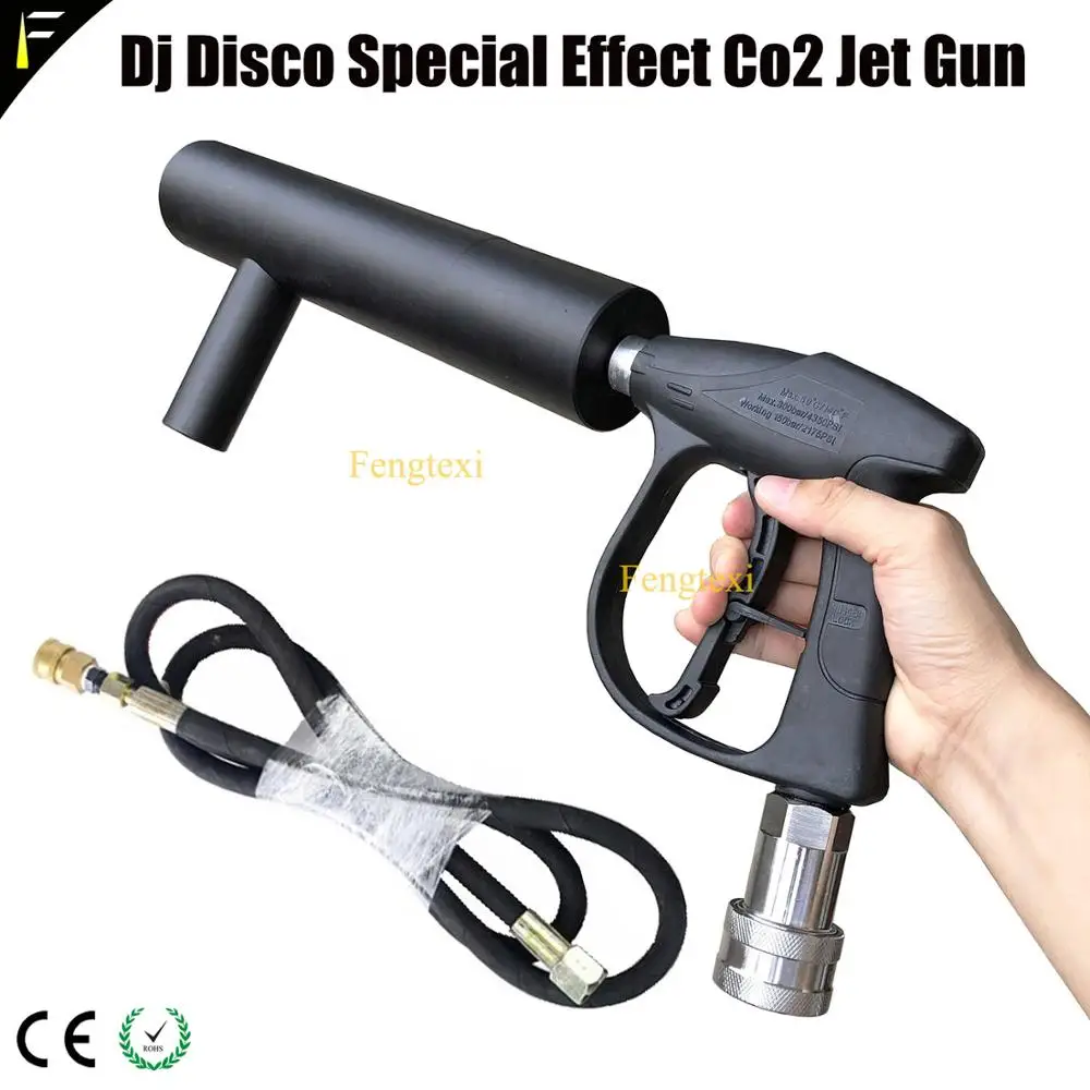 co2 Jet Device Cryo Gun Cannon Single Pipe Liquid CO2 & Ice Switchable Gun Dj Club Bar Handheld Cool co2 jet Cannon Smoke Guns