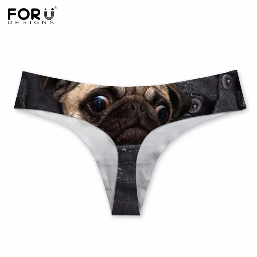 FORUDESIGNS/милые 3D черные поддельные джинсовые мопса собаки/щенка печати женщин