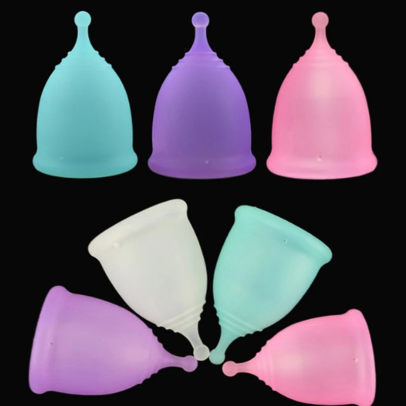 

Random Color Medical Grade Soft Silicone Moon Lady Period Hygiene Reusable Cup S/L Menstrual Cup