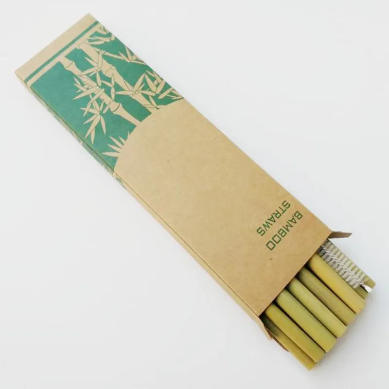 100 sets of bamboo stalk set reusable environmentally friendly handmade natural stalks and cleaning brushe |