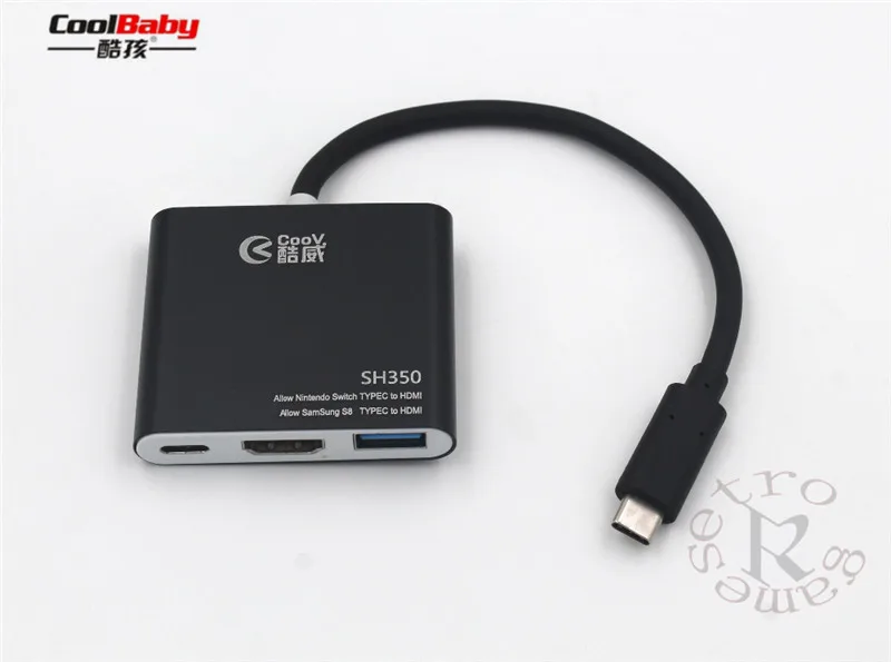 Горячая Распродажа для Coov SH350 портативная док станция Type C в HDMI адаптер