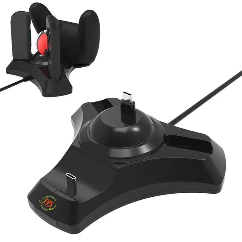 Зарядная док станция для nyd Switch joy con зарядная Nintendo Pro контроллер подставка NS Poke Ball