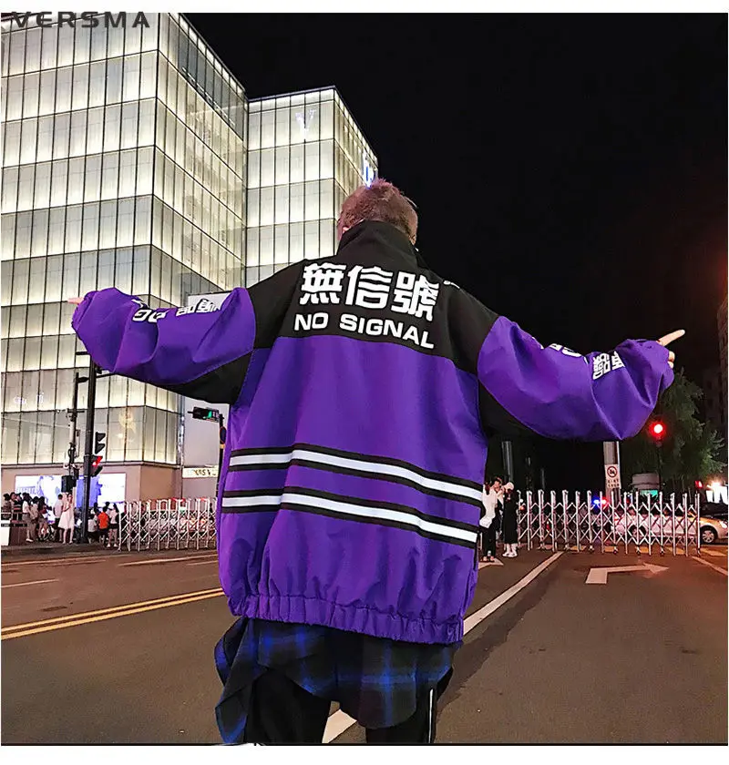 VERSMA японский Harajuku BF модная Светоотражающая куртка пальто для мужчин панк хип хоп Уличная винтажная куртка мужская одежда дропшиппинг