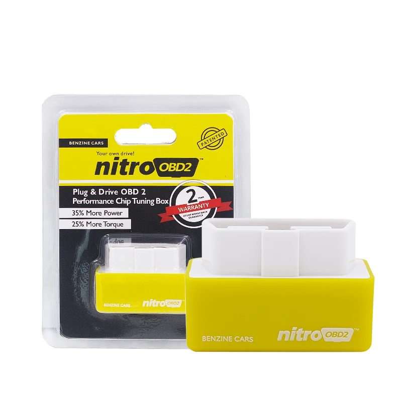 10 шт./лот бензиновые и автомобили Nitro OBD2 разъем привод ECU чип Тюнинг Коробка