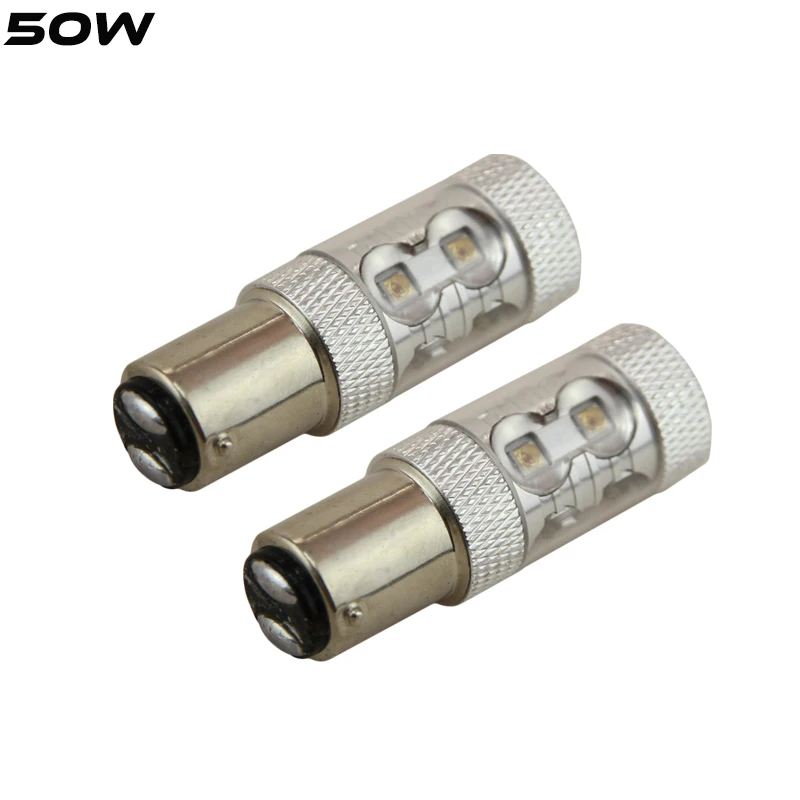 2x30 Вт 50 80 S25 1157 BAY15D Cree чип светодиодные лампы P21/5 автомобильная лампа заднего хода