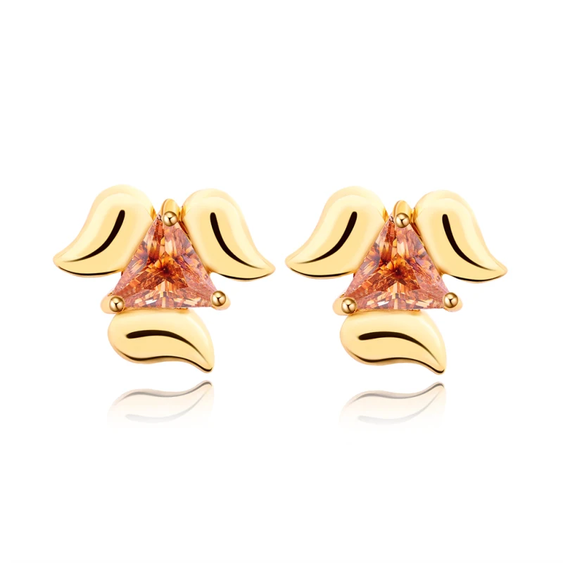 4 вида цветов ювелирные изделия с животными милая собака огранка кубического