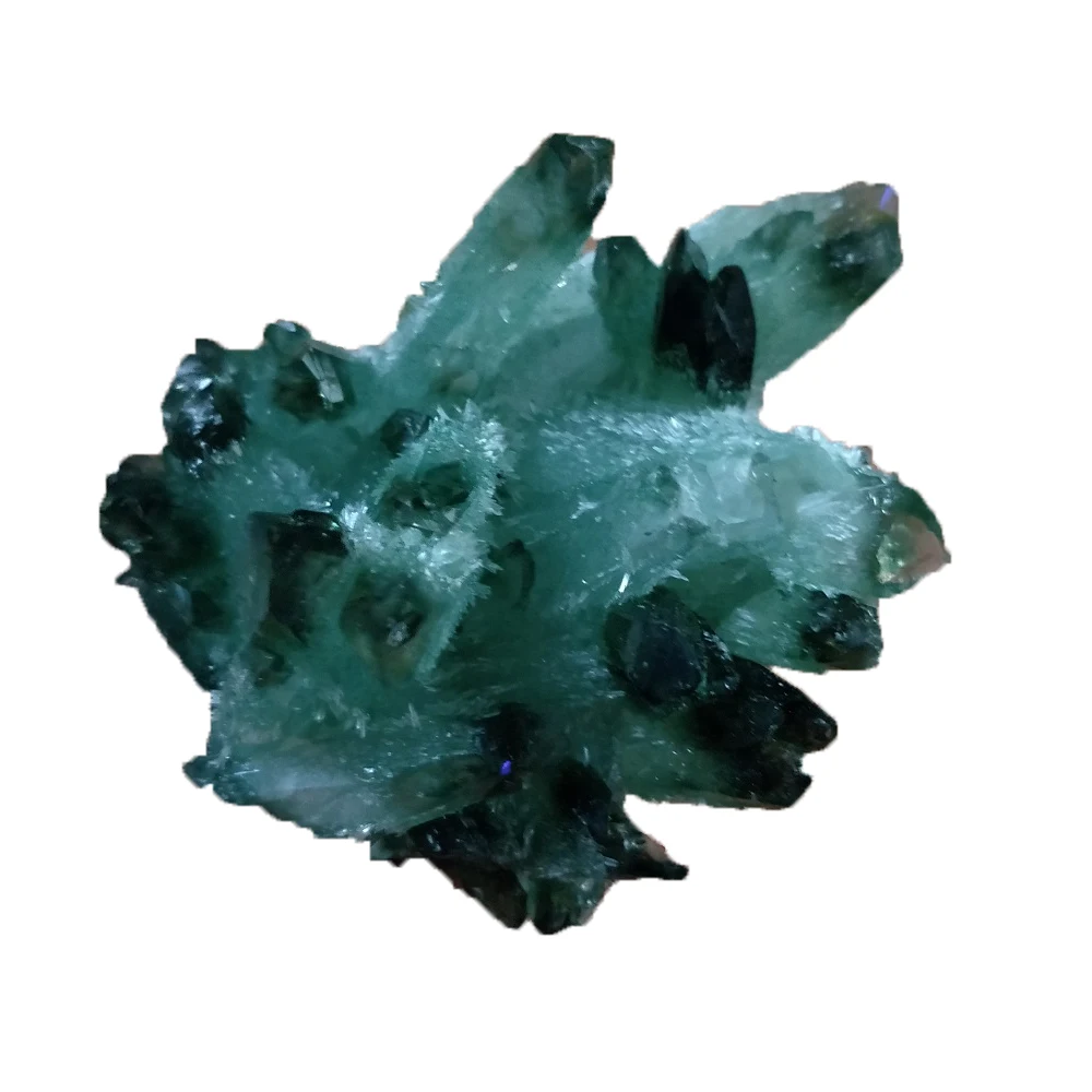 

200-250g Natural green ghost cluster crystal Quartz Cluster Specimen Healing Mineral Stone