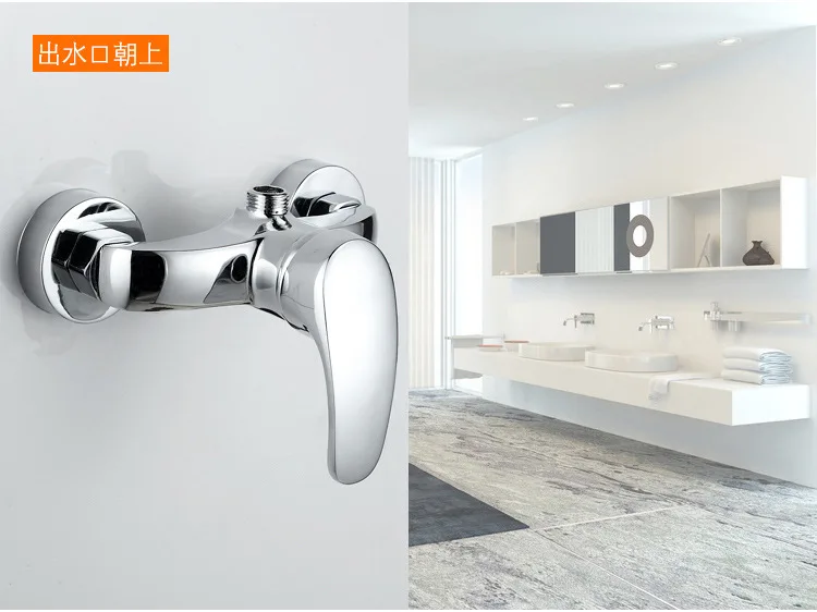 Бесплатная доставка смеситель для душа с одной ручкой ванной комнаты настенный