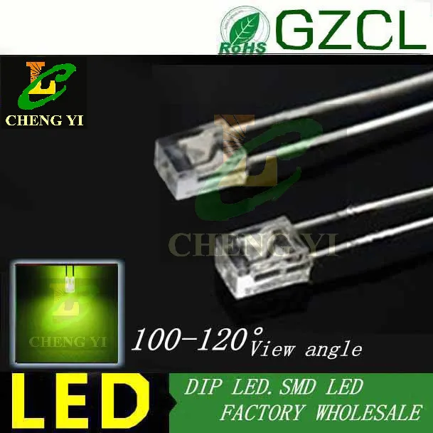 1000pcs free shipping High intensity white 3MM led bulb 2X3X4mm DIP LED 6000-7000K 3.0-3.5V(CE&ampRosh) | Освещение