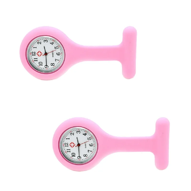 Pocket Watch Nurses Watches Quartz Medical Clock With Clip Doctor Fob Brooches Silicone Tunic Batteries 2018 Wholesale | Наручные часы