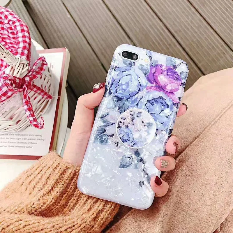 Модный чехол для телефона с раковиной iphone XS Max XR X 6 6S 7 8 Plus расширяющейся