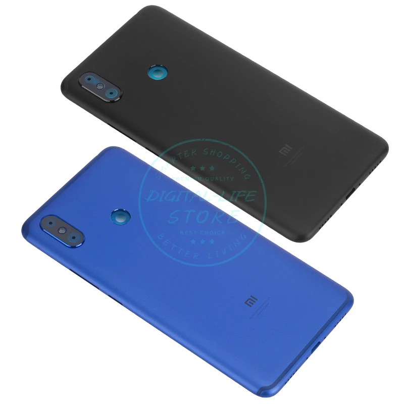 Оригинальная задняя крышка батарейного отсека для Xiaomi Mi Max 3 + Стеклянная Крышка