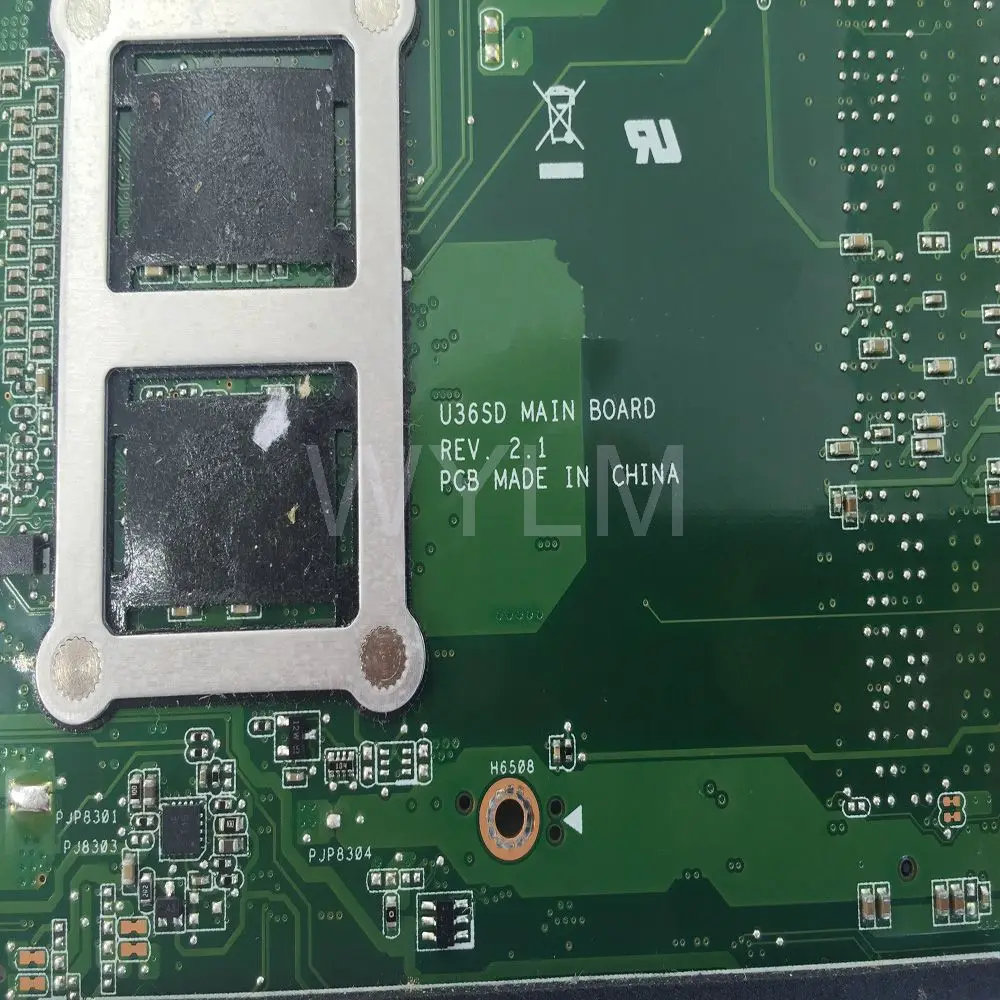 Процессор U36SD серии i3 для ASUS U36S U36SG U44SG материнская плата для ноутбука REV 2,1 Материнская плата GT520M N12P-GV-B-A1 DDR3 Протестирована