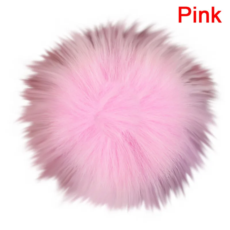 Меховой шар 10 см меховой брелок Кепка с помпонами зимние шапки Меховые помпоны