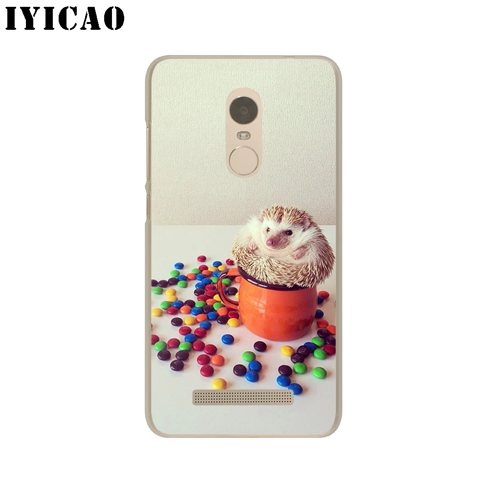 IYICAO милый Ежик Жесткий Для Xiaomi Mi 5 5S 6 9 8 A2 Lite 5X Mix 2S F1 SE MAX 3 9T A3 Pro CC9E Redmi Note