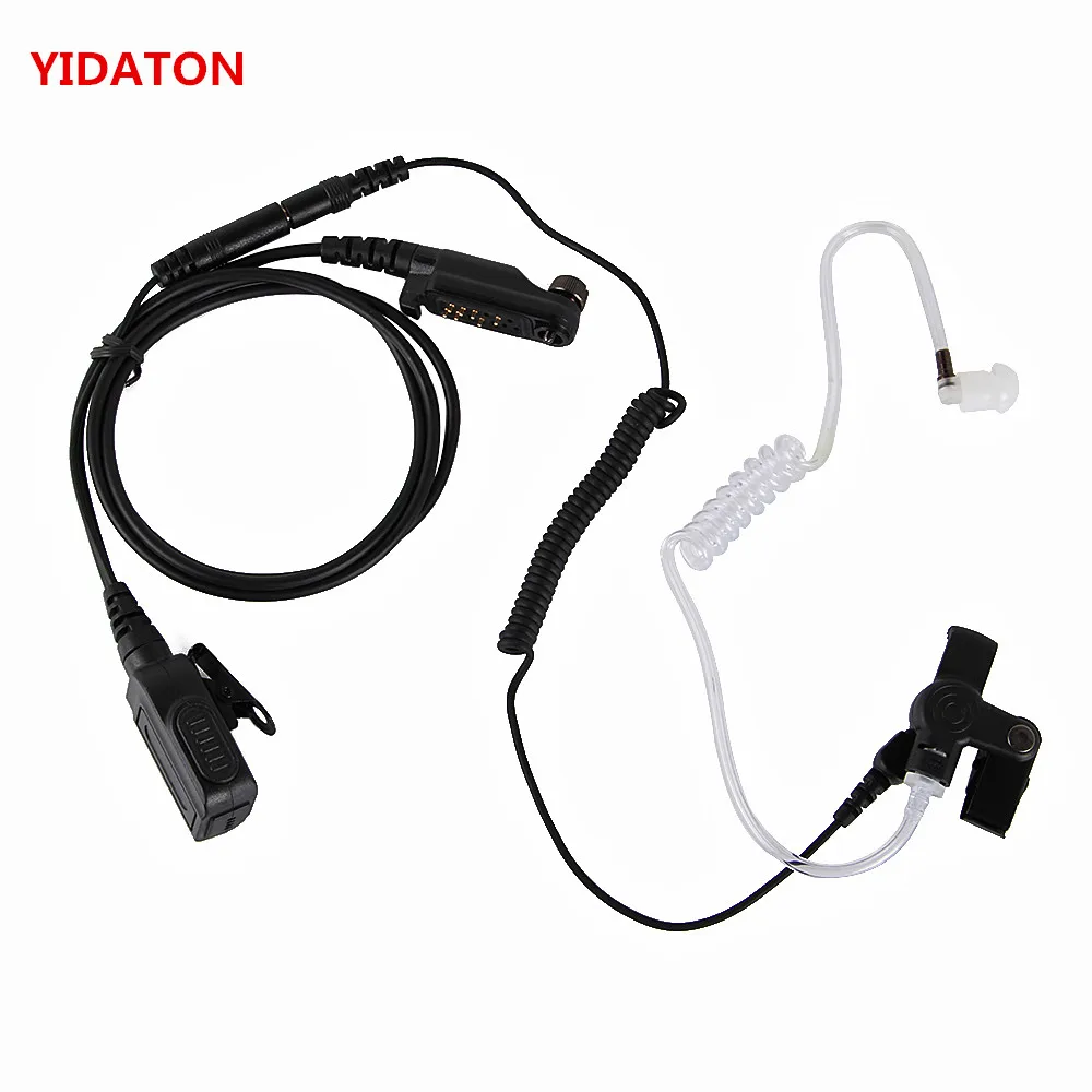 YIDATON for Hytera HYT PD680 Air Tube Earpiece Microphone Headset Walkie Talkie Hytera PD602/PD685/PD662 X1e X1p Two Way Radio