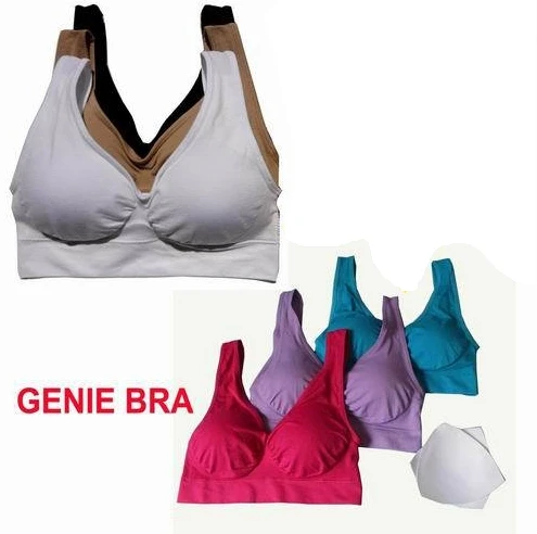 3 шт./компл. Sexy бесшовные ДОБАВИТЬ колодки бюстгальтер Genie Для женщин Push Up Body Shaper