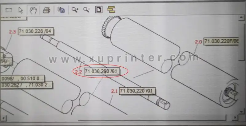 71.030.290 вал для SM102 CD102 SX102 Heidelberg запасные части печатной машины | Компьютеры и офис